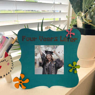 Four years later graduation gift picture frame