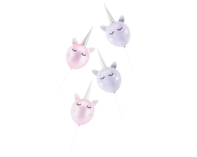pink and purple unicorn balloon decorating kit