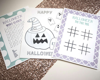 Cute Halloween Activity Printables - Set of 3