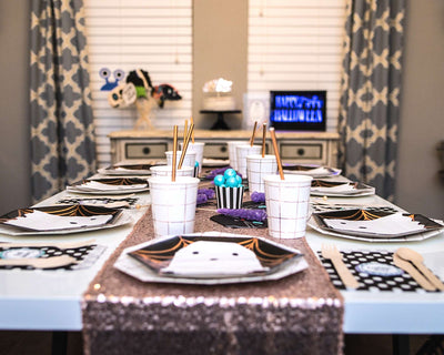 Halloween Party Tableware Setup