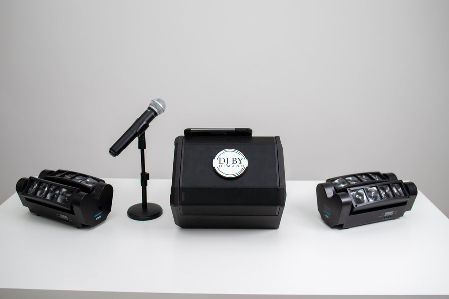 DJ Karaoke Rental with Party Lights & Microphone