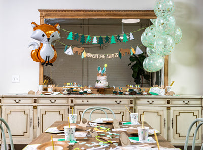 Woodland Adventure Party Main Table Decor