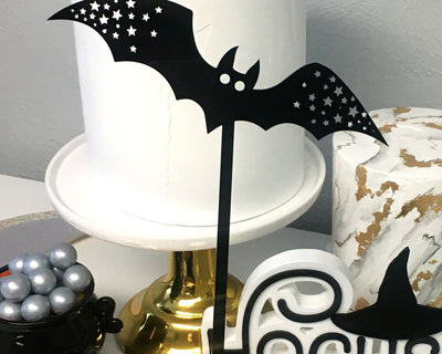 Halloween Bat Cake Topper
