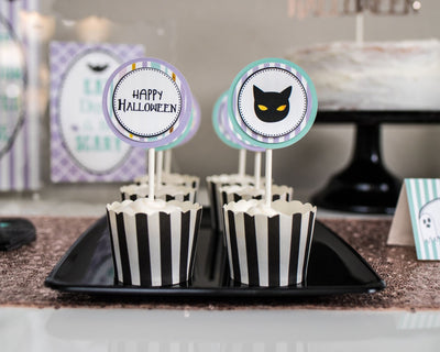 Printable Cute Halloween Cupcake Toppers