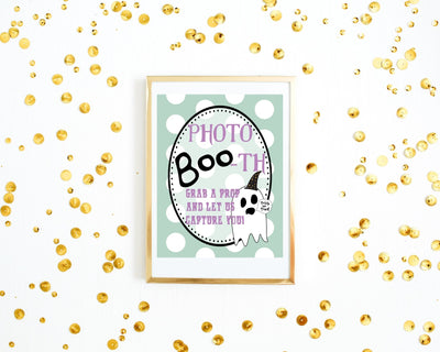 Printable Sign for Halloween Photo Booth | Instant Digital Download