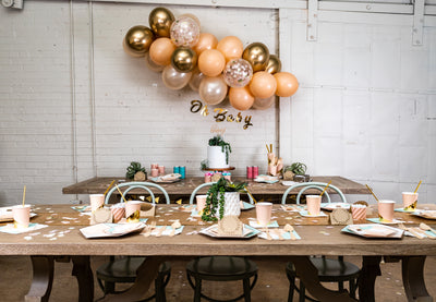 Chic Desert Rose Baby Shower Decor