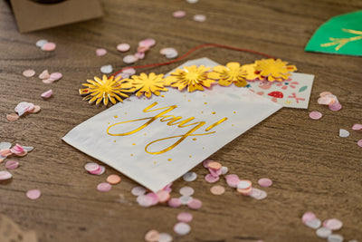 Flower Party Crown with Temporary Fairy Tattoos and Treat Bag