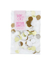White and Gold Mylar Party Confetti