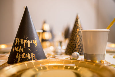 New Years Eve Party Hat and Tableware