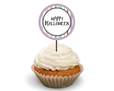Printable Cute Halloween Cupcake Toppers