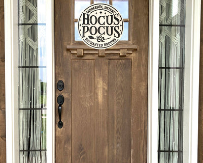 Hocus Pocus Co Halloween Door Sign | Sanderson Sisters | Fall Porch Decor