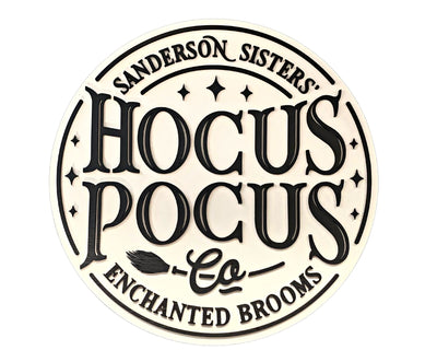 Hocus Pocus Co Halloween Door Sign | Sanderson Sisters | Fall Porch Decor