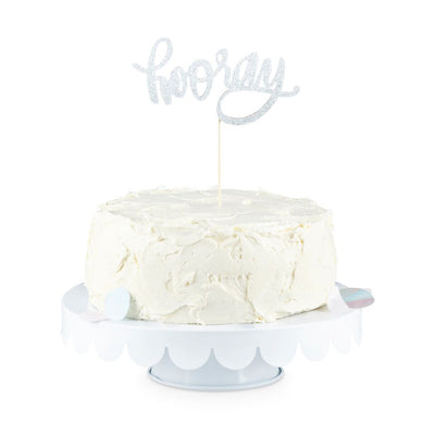 Hooray Glitter Cake Topper