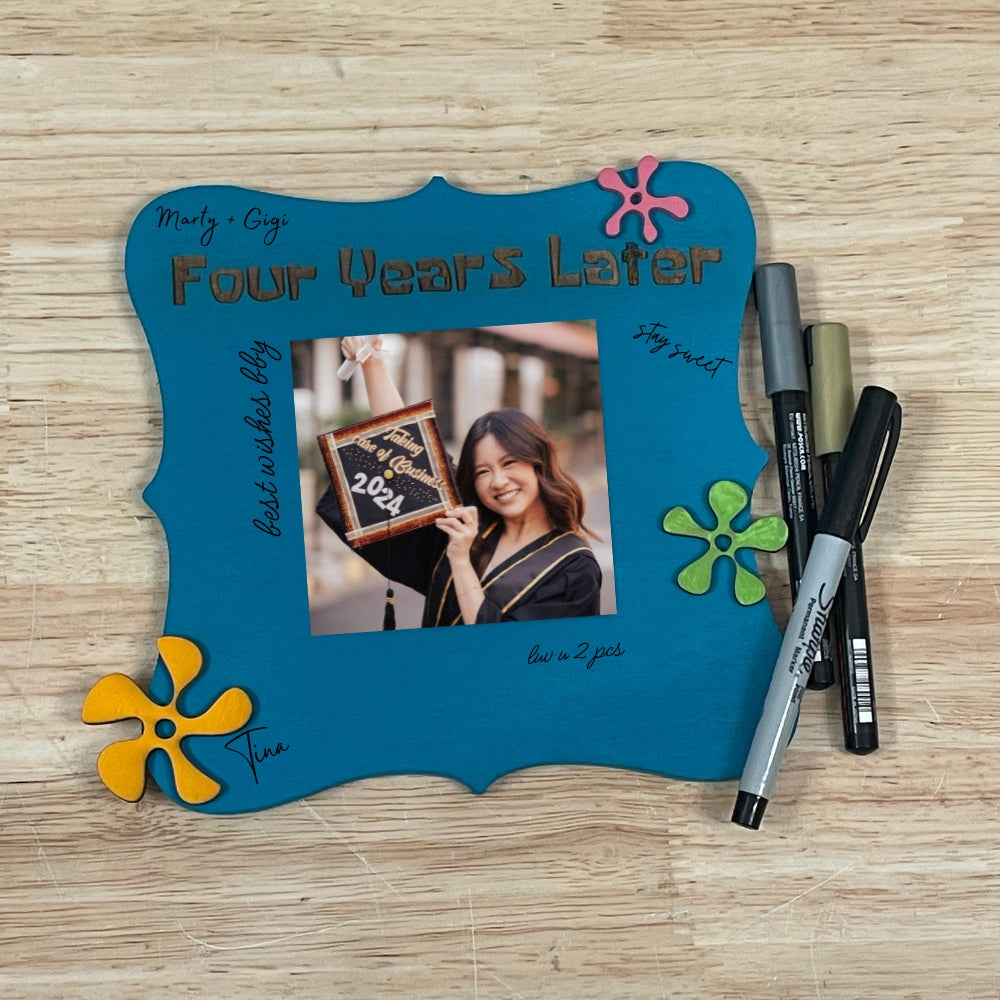 Four years later graduation gift picture frame