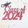 Custom name class of 2024 graduation photo prop and guestbook