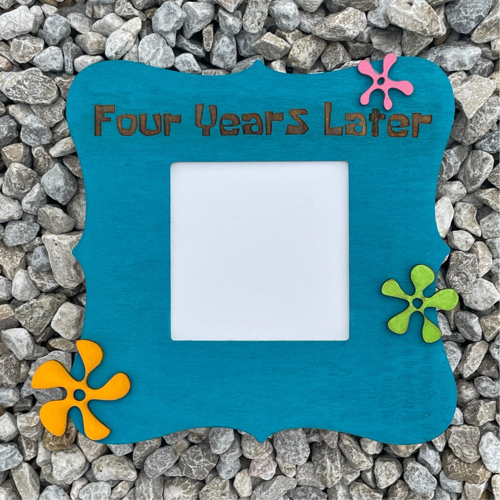 Four years later graduation gift picture frame