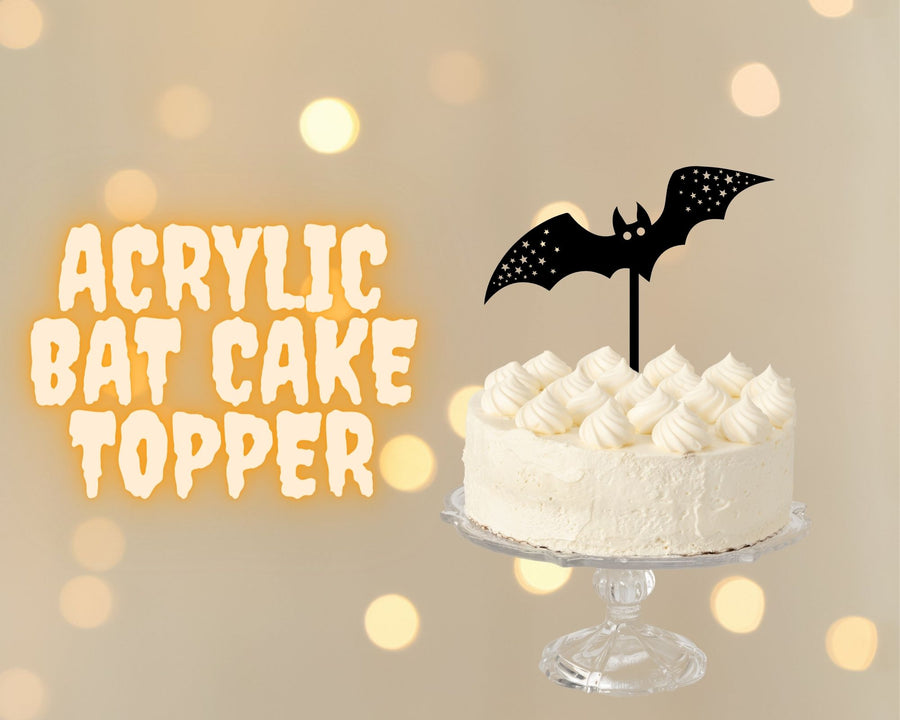 Halloween Bat Cake Topper