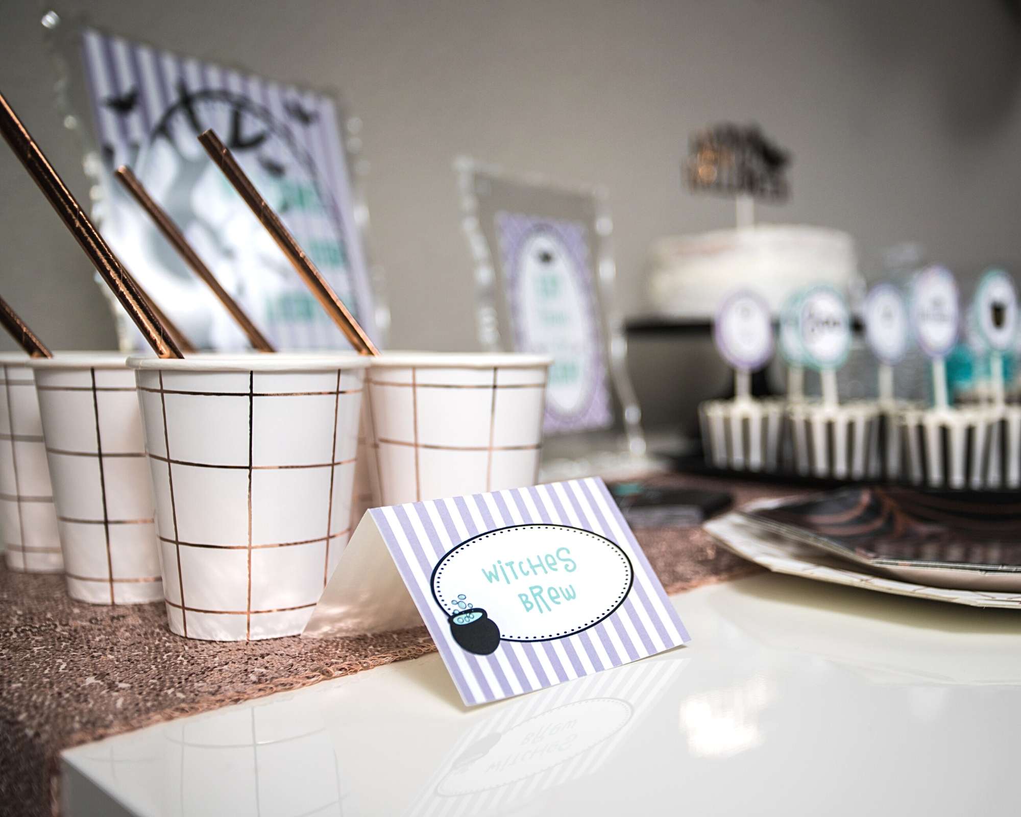 Cute Halloween Party Food Labels