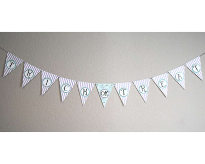 Cute Trick or Treat Halloween Party Banner