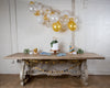 Malibu Blue and Gold Party Decor with Balloon Garland