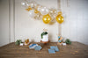 Malibu Blue and Gold Party Tableware and Decor