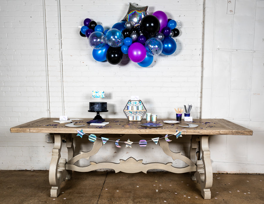 Cosmic Space Party Dessert Table Setup