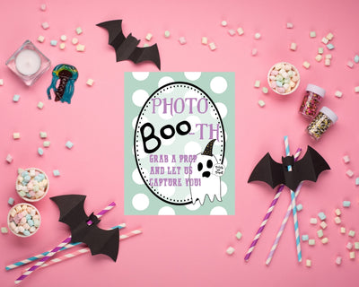 Printable Sign for Halloween Photo Booth | Instant Digital Download