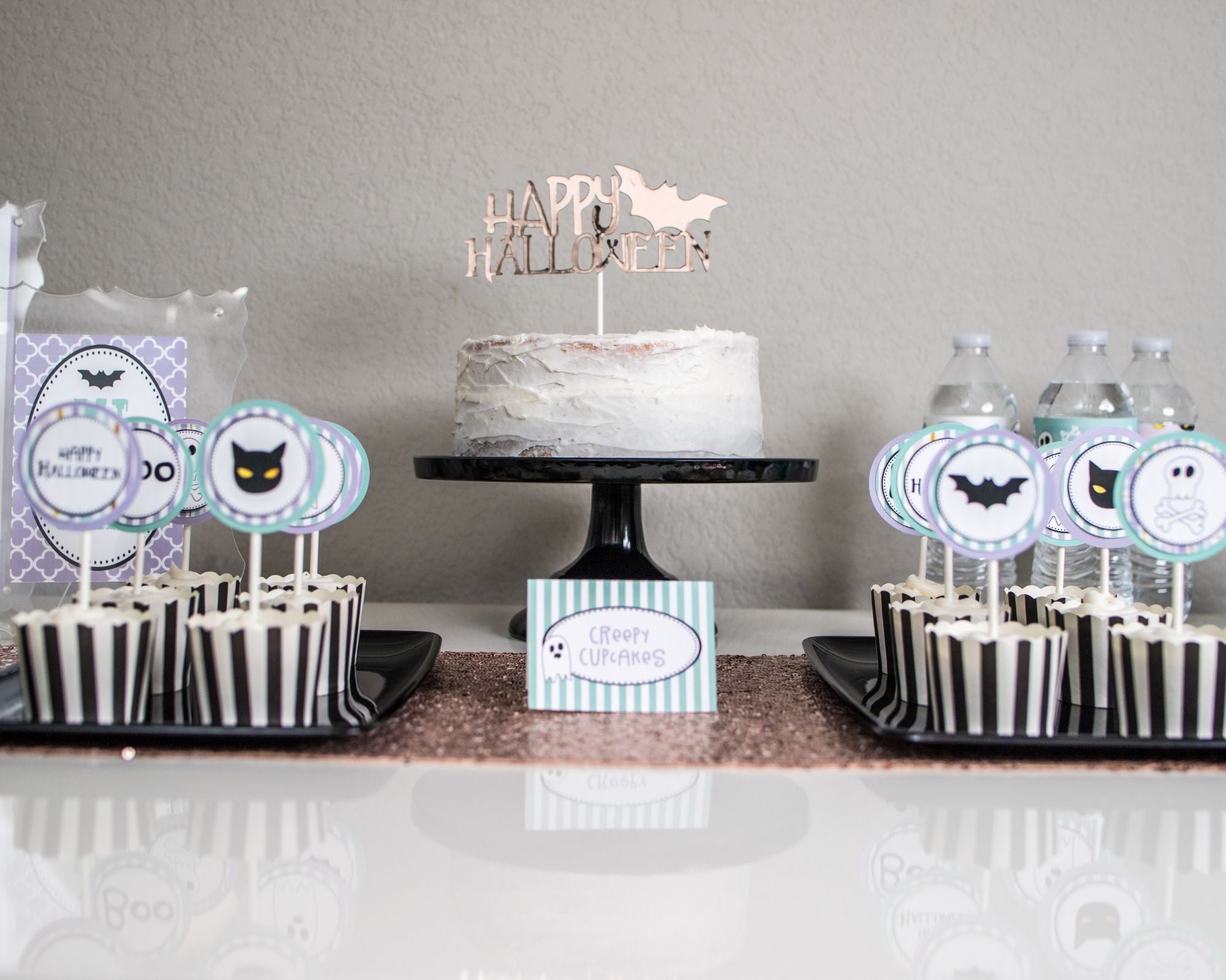 Printable Halloween Dessert Table Sign | "Eat Drink & Be Scary" | Instant Digital Download