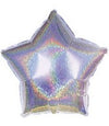 Holographic Silver Star Balloon