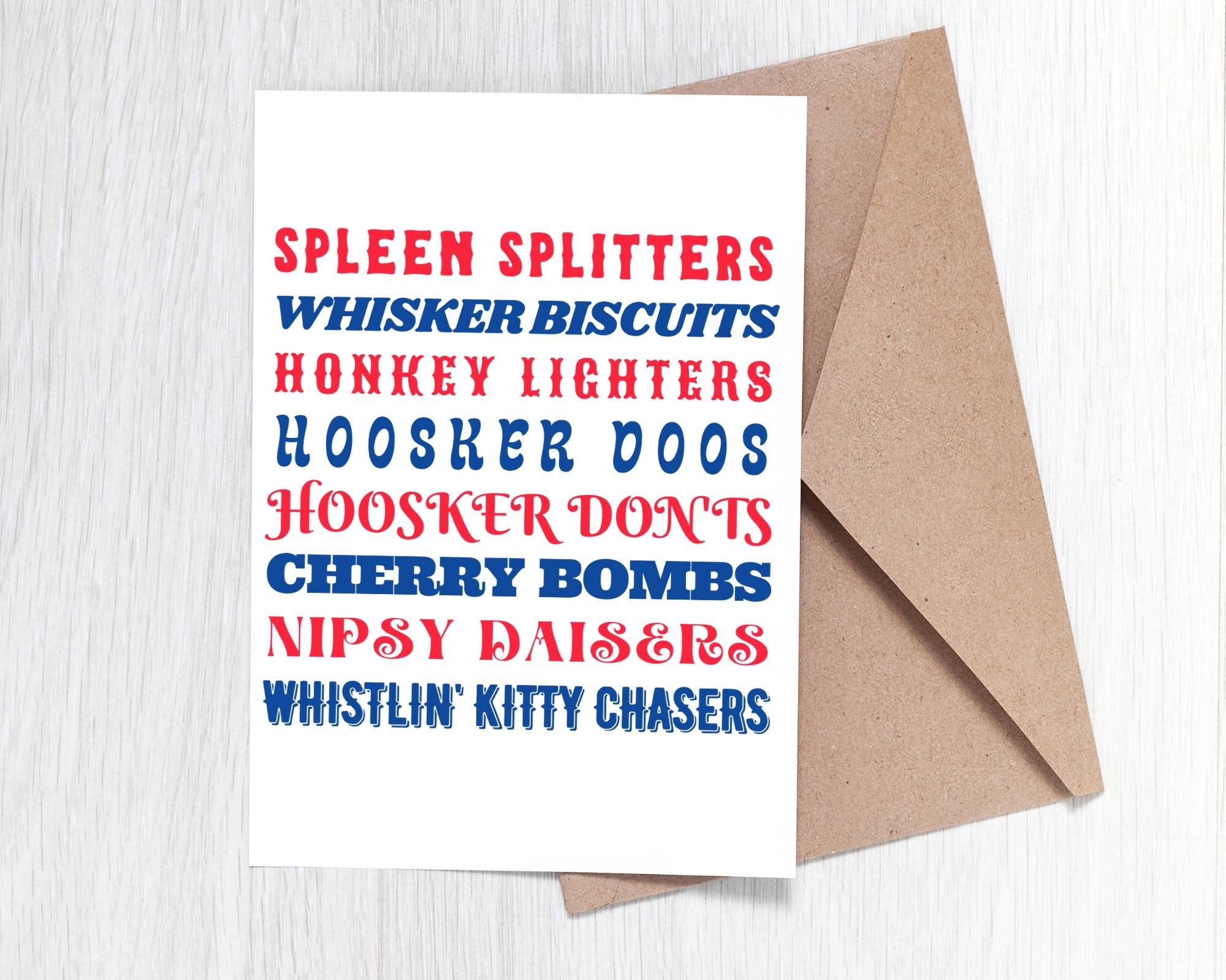 Joe Dirt 4th of July Movie Quote on Card