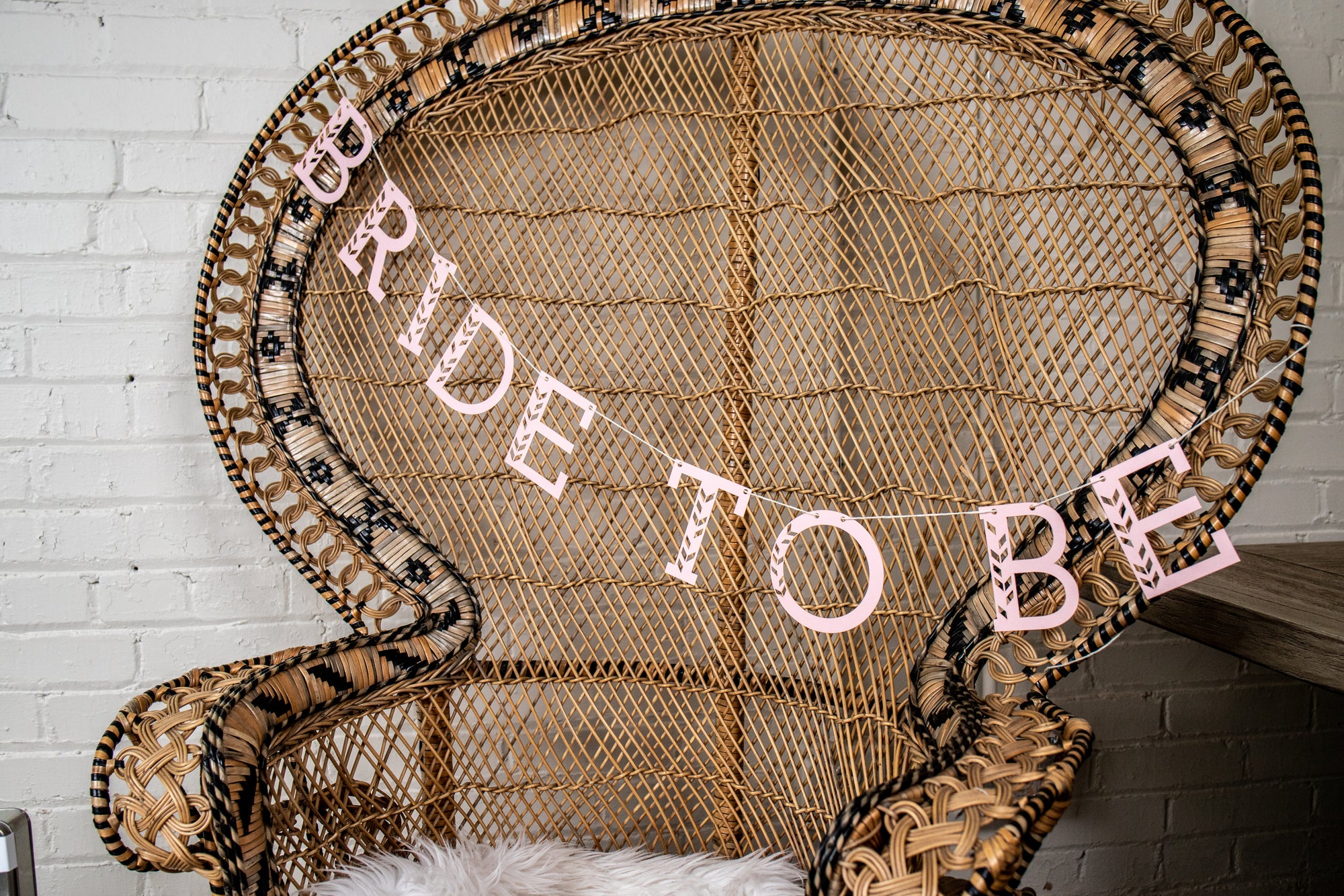 Light Pink Bride to Be Banner