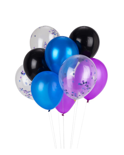 Space Party Balloon Bouquet with Confetti