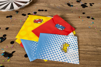Super Hero Party Favor and Treat Bags
