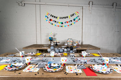 Super Hero Party Decor and Place Settings