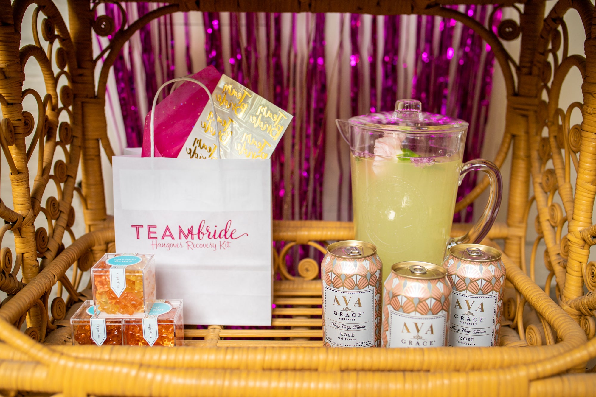 Bachelorette Party Tattoos and Hangover Recovery Kit Bags