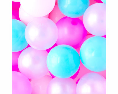 pastel mini party balloons