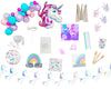 unicorn rainbow party in a box contents