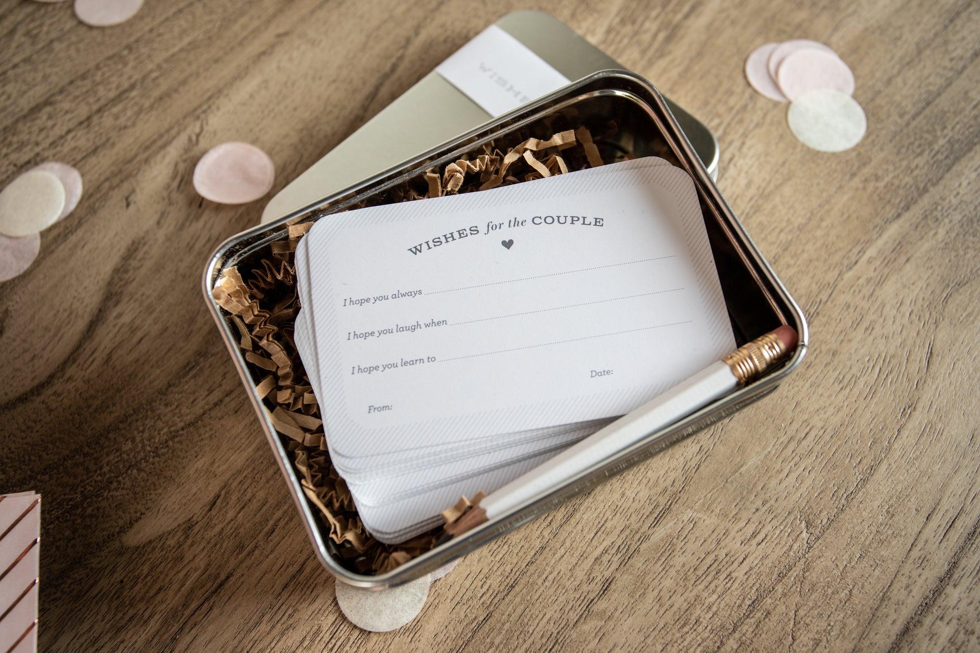 Bridal Shower Wishes for the Couple Fill In Cards