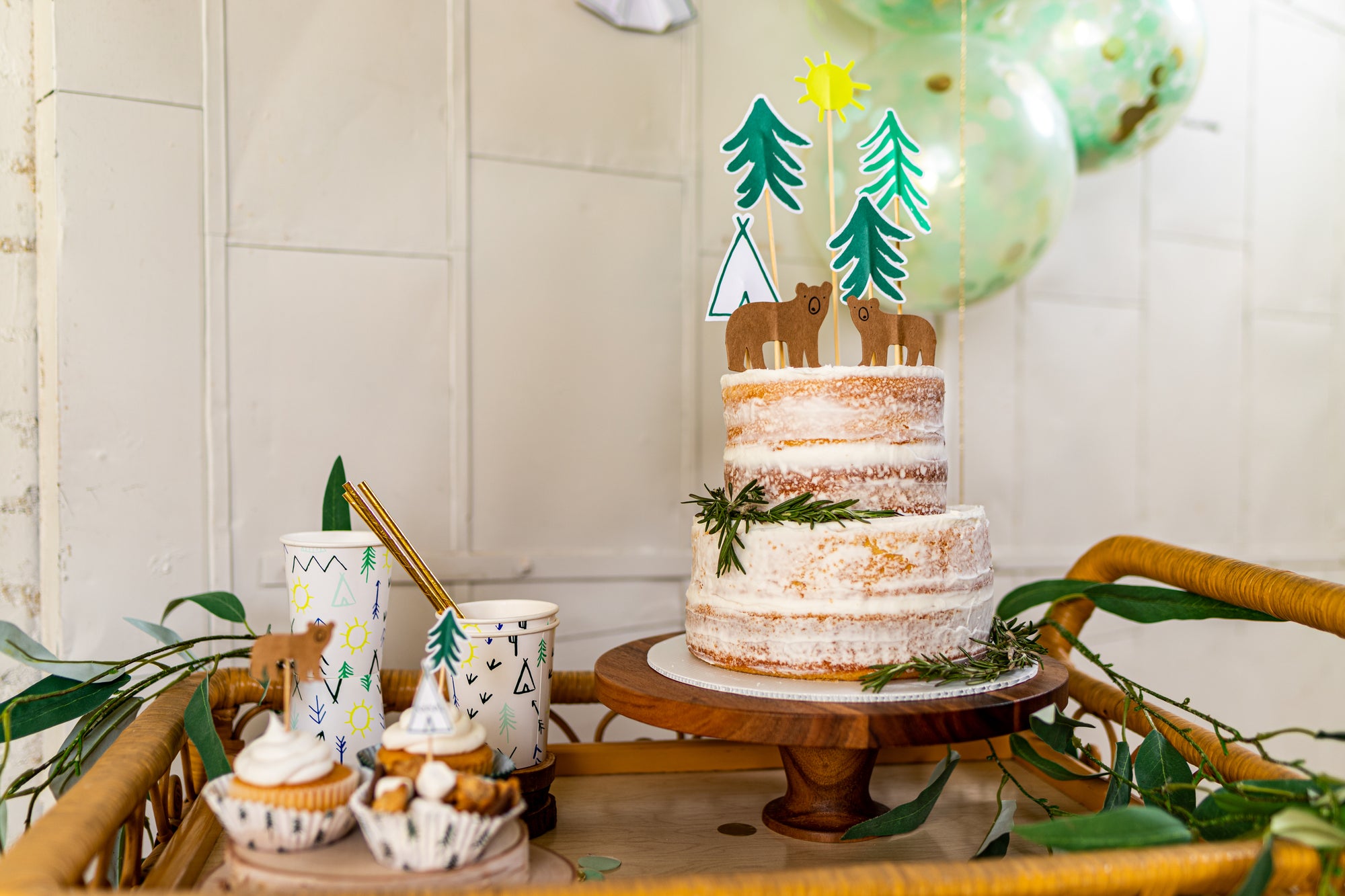 Woodland Adventure Party Dessert Table