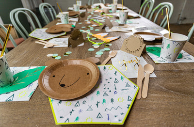 Woodland Adventure Party Table Setting