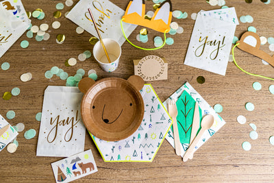 Woodland Adventure Party Plates and Napkins